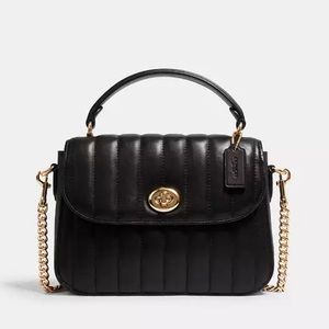 COACH Marlie quilted top handle satchel